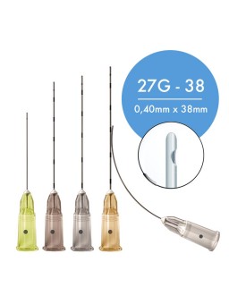 Microcânula Slim Fabinject 27G-38 (0,40mm x 38mm) - Caixa com 10 unidades imagem